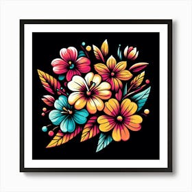 Hawaiian Flowers Art Print