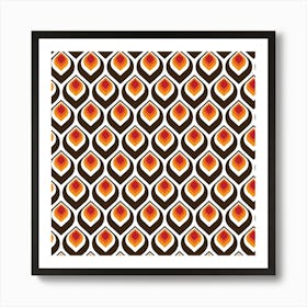 Colorful Retro Pattern 12 Art Print