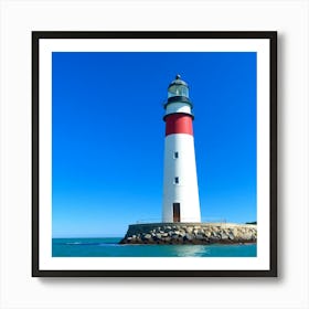 Lighthouse Stock Videos & Royalty-Free Footage 1 Art Print