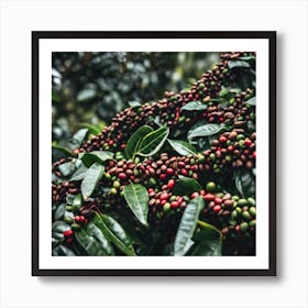 Coffee Beans On A Tree 21 Art Print