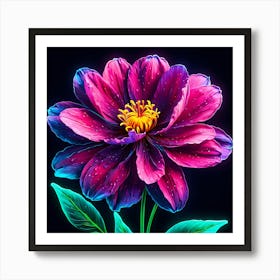 Artistic Red Flower Art Print