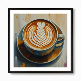 Latte Cup Art Print