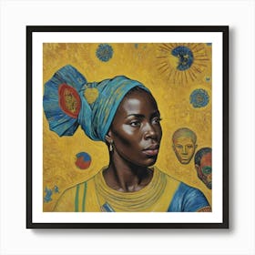 Traditional African Woman Art Print