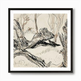 Bear In The Woods Art Print