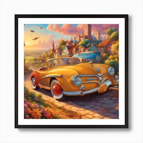 Vintage Car Art Print