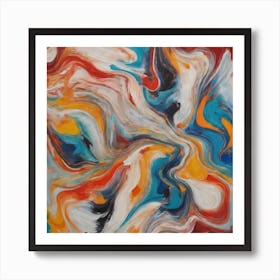 Abstract Swirls 1 Art Print