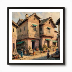 Village In India Art Print