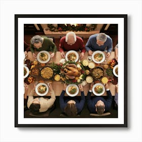 Thanksgiving Dinner 3 Art Print