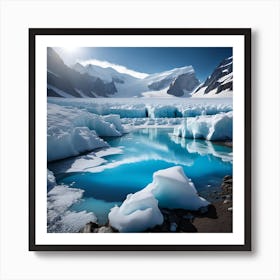 Ice Landscape Art Print