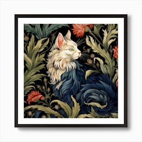 Cat In The Garden Art Print