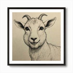 Goat'S Face Art Print