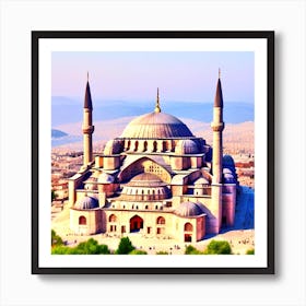 Blue Mosque, Istanbul Art Print