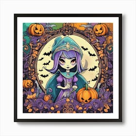 Halloween Princess Art Print