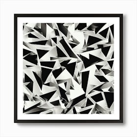 Black and White Abstract Art 63 Art Print