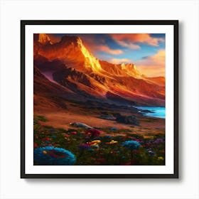 Landscape Painting 4 Art Print