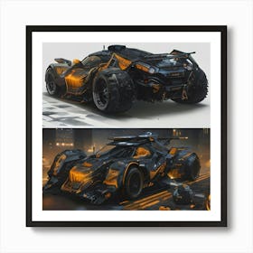 Pumpkin Car (Cyberpunk6) Art Print