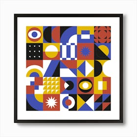 Abstract Geometric Shapes Art Print Art Print