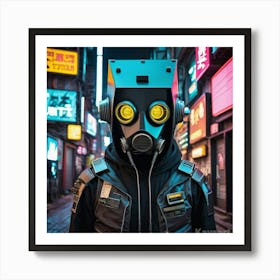 Gas Mask Art Print