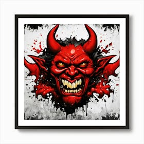 Devil Head 16 Art Print