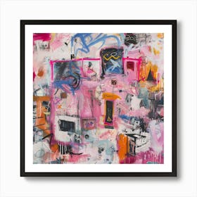 Pink House 14 Art Print