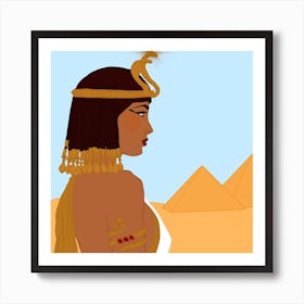 Cleopatra illustration  Art Print