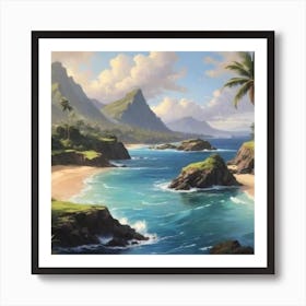 Hawaiian Beach 1 Art Print