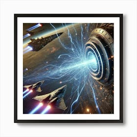 Nebula Weaver Emp Emitters Focused Converted Art Print