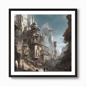 City In The Future Art Print