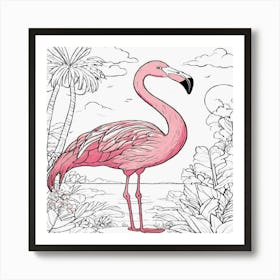 Flamingo Art Print