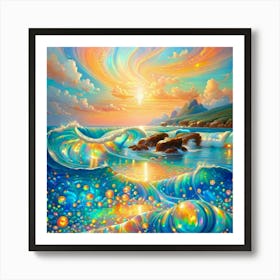 The Radiant Ocean Art Print