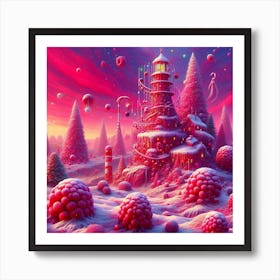 Pink Castle Art Print