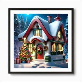 Christmas House 4 Art Print