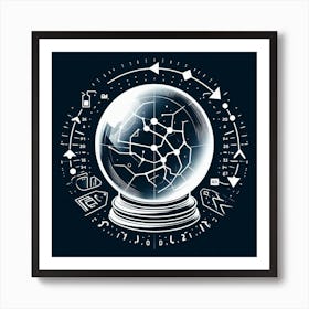 Astrology Crystal Ball 1 Art Print