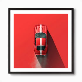 Red Sports Car Art Print