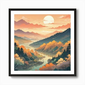 Landscape Painting 1 Art Print