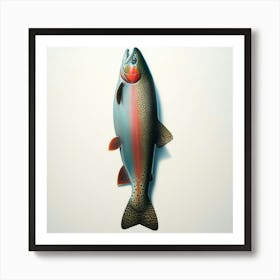 Rainbow Trout Fish Cabin Kitchen Restaurant  Art Print