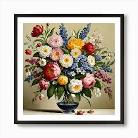 Flowers In A Vase 53 Art Print