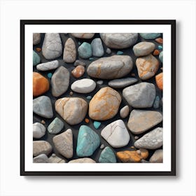 Rocks And Pebbles 1 Art Print