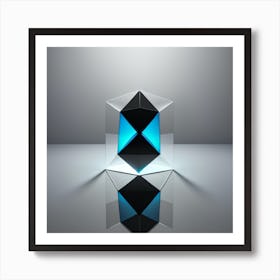 Abstract Cube Art Print