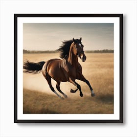 Horse Galloping Art Print