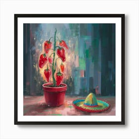 Mexican Peppers Art Print