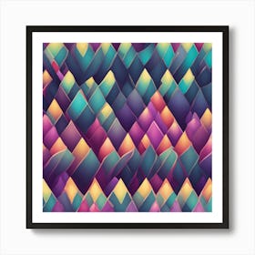 Abstract Geometric Pattern 14 Art Print