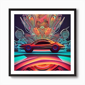 Futuristic Car 4 Art Print