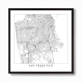 San Francisco Map Art Print