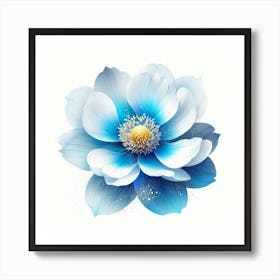 Blue Flower Art Print