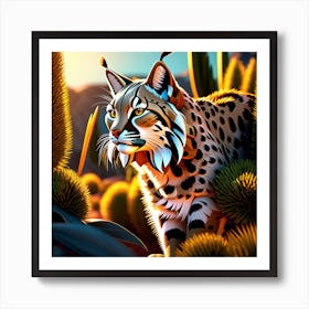 Bobby the Bobcat Art Print