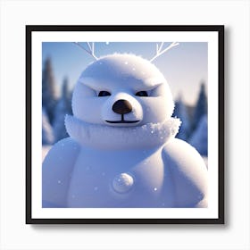 Snowman 6 Art Print