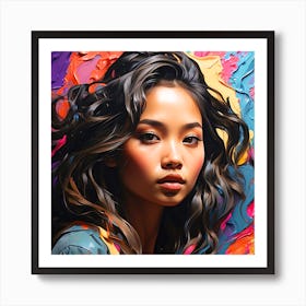 Asian Girl Art Print