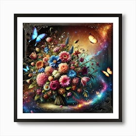 Bouquet Of Flowers Art Print