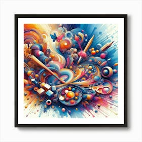 Abstract Painting 19 Art Print